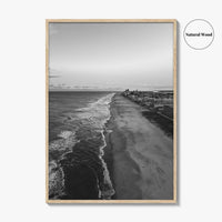 Ocean City Maryland Black and White Fine Art Photo Print, OCMD Poster, USA Poster