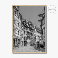 Nuremberg Black and White Fine Art Photo Print, Nürnberg Germany, Weissgerbergasse
