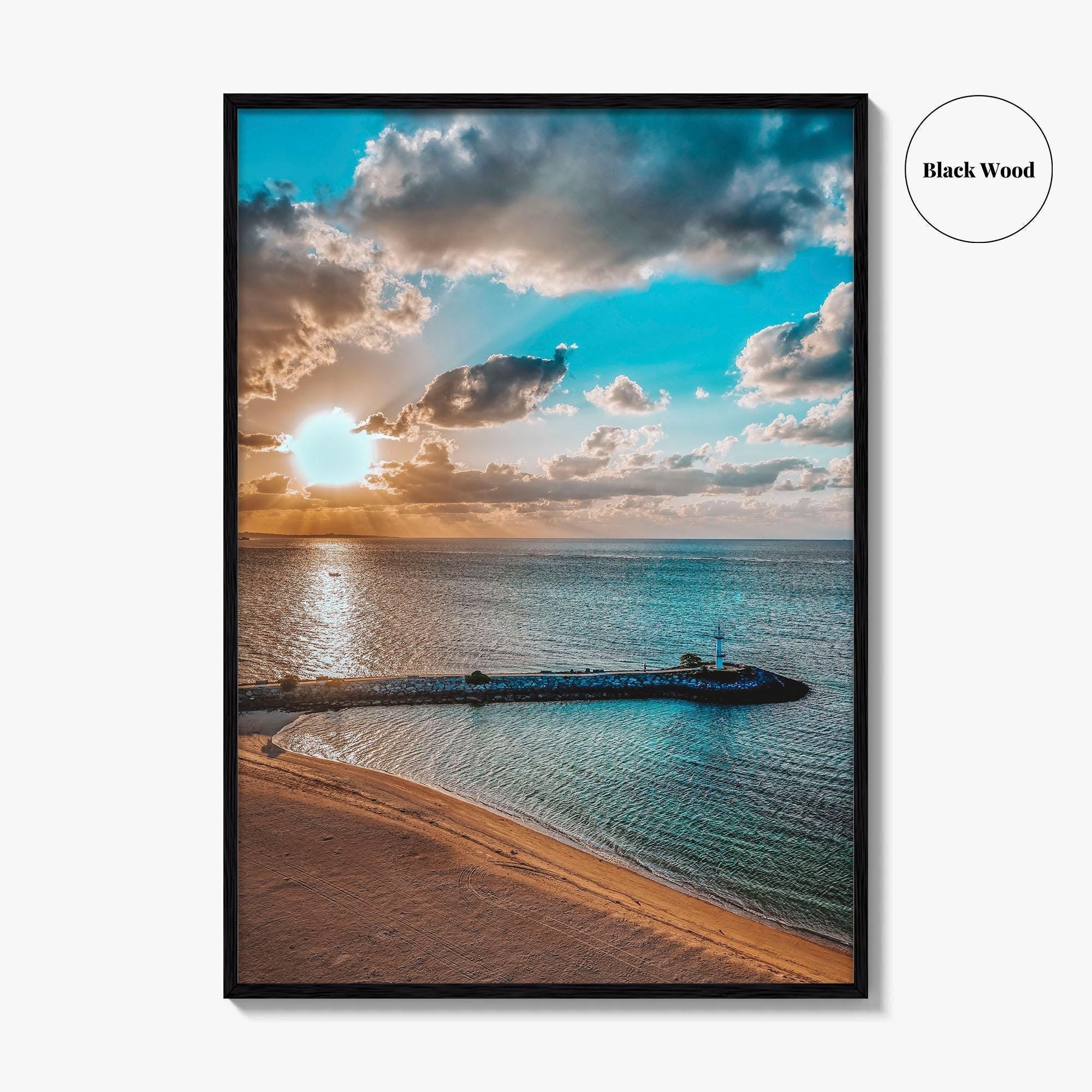 Okinawa Fine Art Photo Print, Naha Japan Wall Decor Poster, Harbor Lighthouse