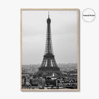 Paris Black and White Fine Art Photo Print, Arc de Triomphe, Eiffel Tower Poster