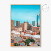 Oklahoma City Skyline Fine Art Photo Print, Downtown, OK, USA, OKC, Wall Decor
