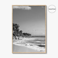 Playa del Carmen Black and White Fine Art Photo Print, Riviera Maya Poster, Mexico