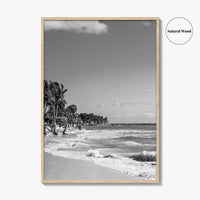 Playa del Carmen Black and White Fine Art Photo Print, Riviera Maya Poster, Mexico