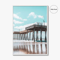 Ocean City NJ Fine Art Photo Print, Boardwalk Fishing Pier, Jersey Shore Poster