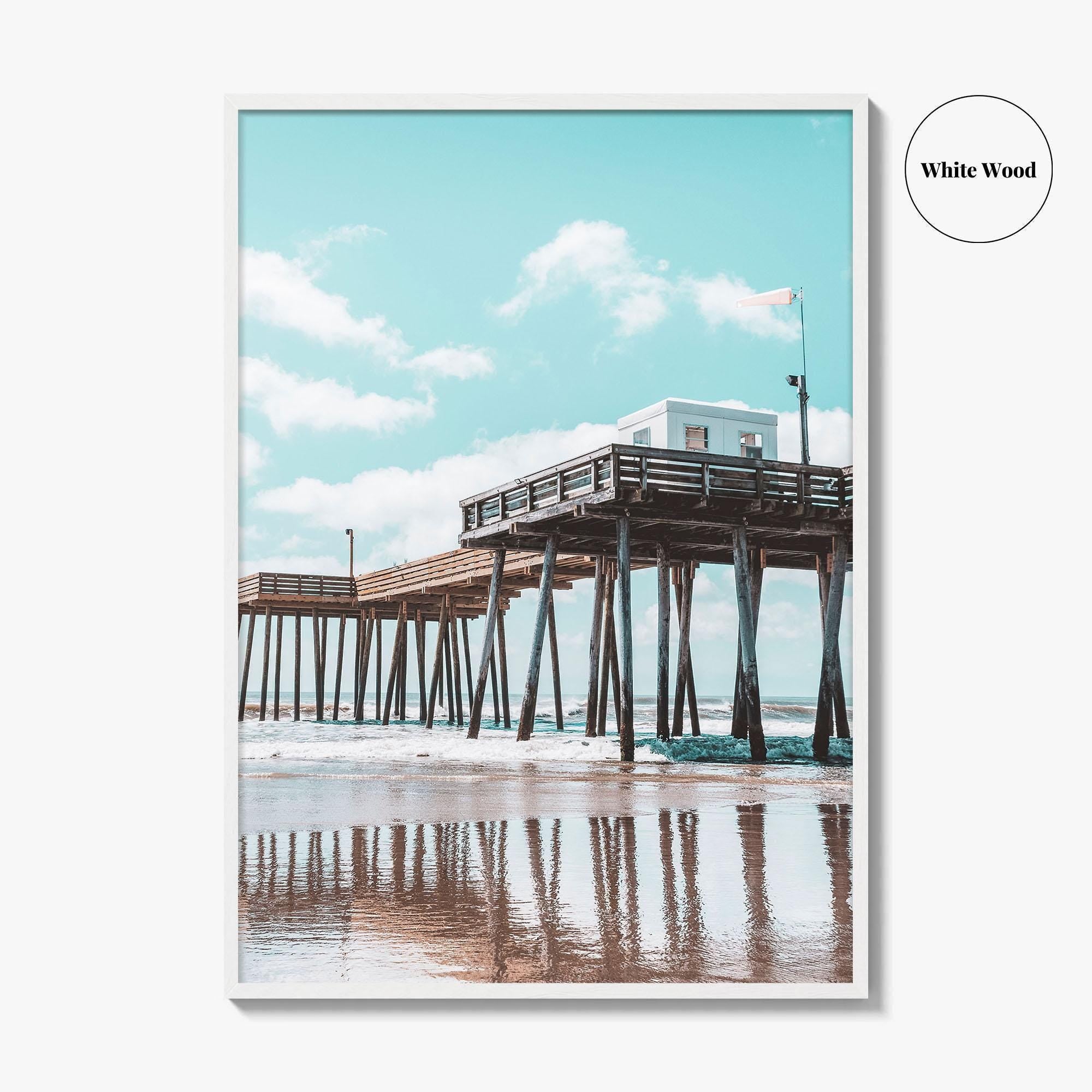 Ocean City NJ Fine Art Photo Print, Boardwalk Fishing Pier, Jersey Shore Poster