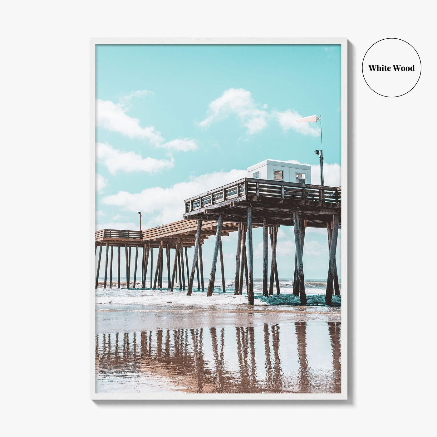 Ocean City NJ Fine Art Photo Print, Boardwalk Fishing Pier, Jersey Shore Poster