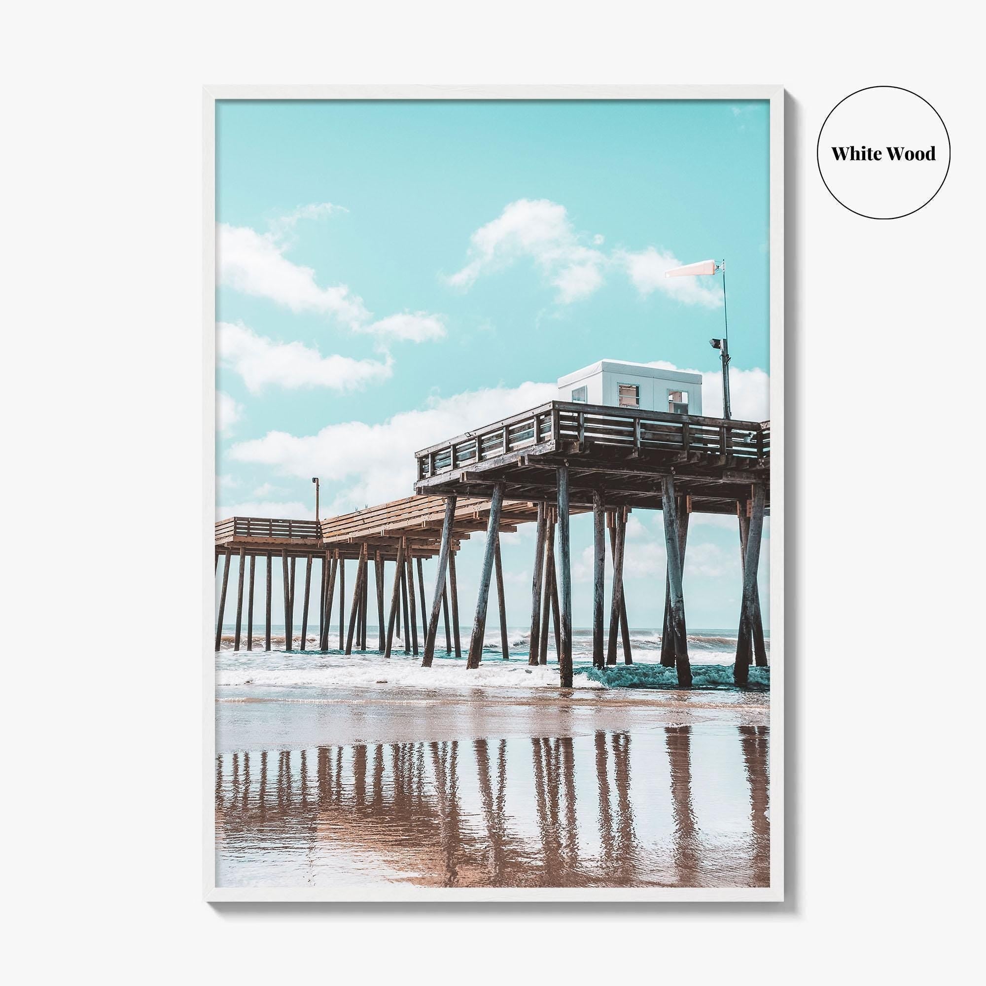 Ocean City NJ Fine Art Photo Print, Boardwalk Fishing Pier, Jersey Shore Poster