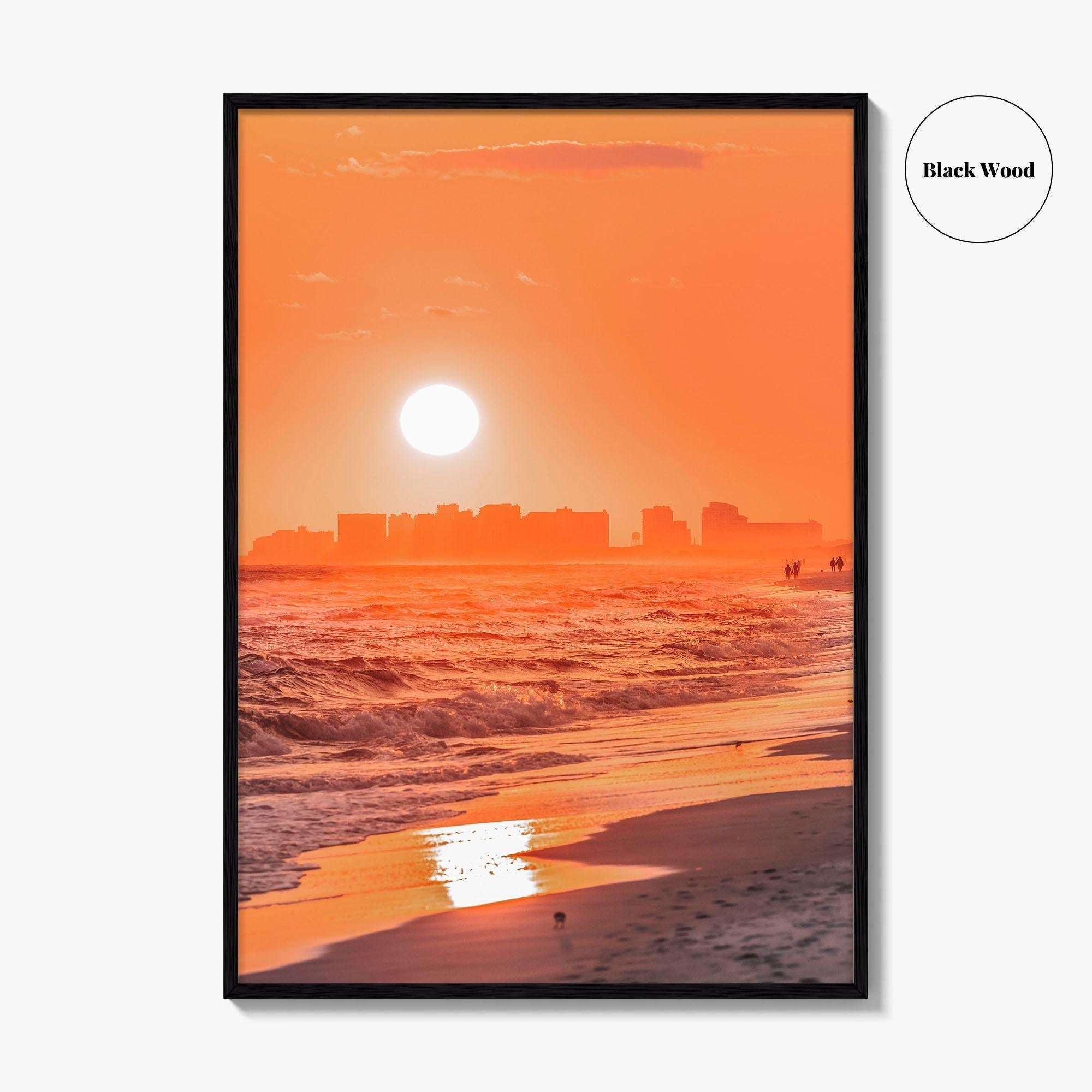 Pensacola Skyline Fine Art Photo Print, Santa Rosa Beach Florida Wall Poster