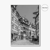Nuremberg Black and White Fine Art Photo Print, Nürnberg Germany, Weissgerbergasse