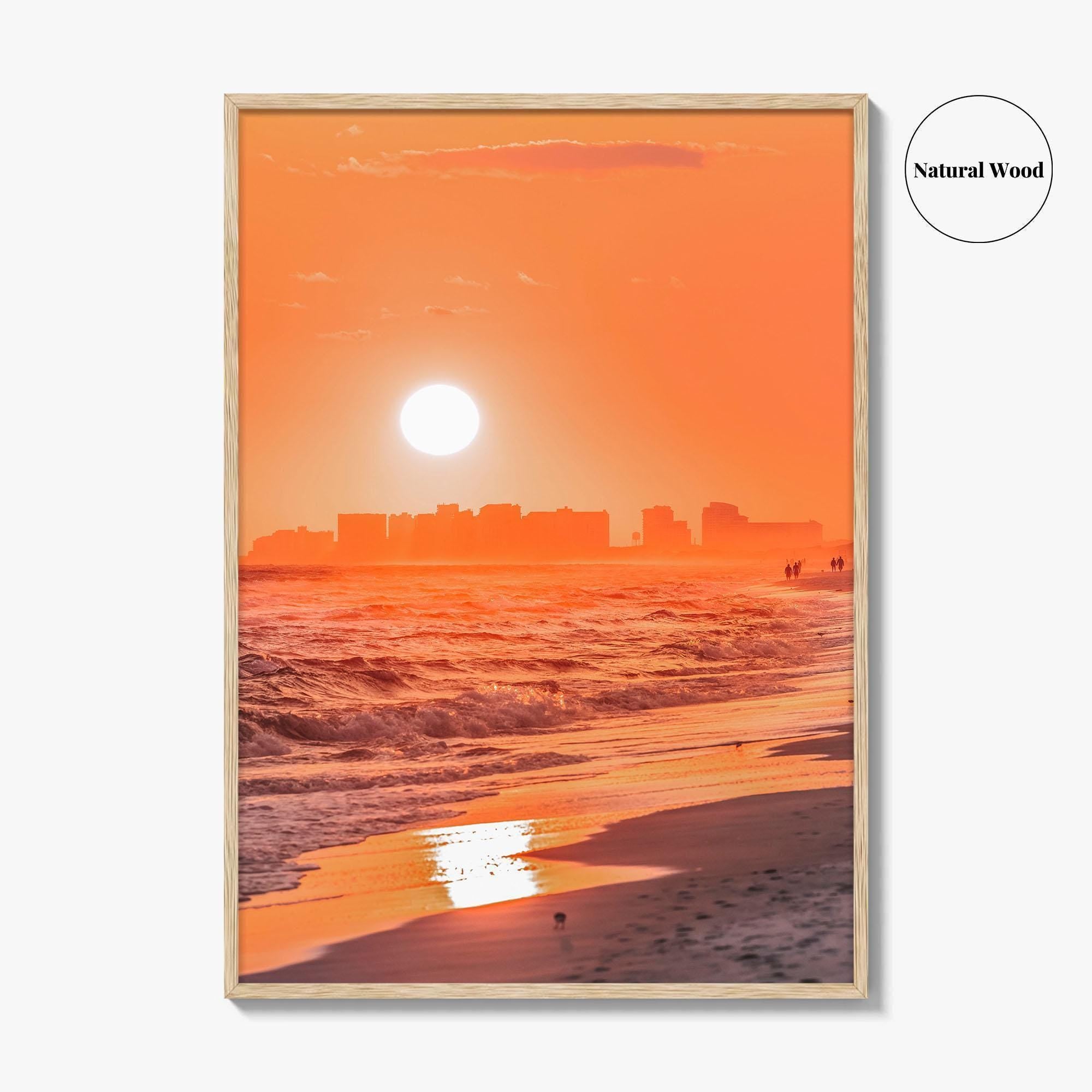 Pensacola Skyline Fine Art Photo Print, Santa Rosa Beach Florida Wall Poster
