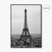 Paris Black and White Fine Art Photo Print, Arc de Triomphe, Eiffel Tower Poster