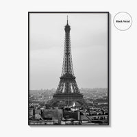 Paris Black and White Fine Art Photo Print, Arc de Triomphe, Eiffel Tower Poster