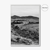 Oklahoma Black and White Fine Art Photo Print, Wichita Mountains, Lawton OK Wall Poster