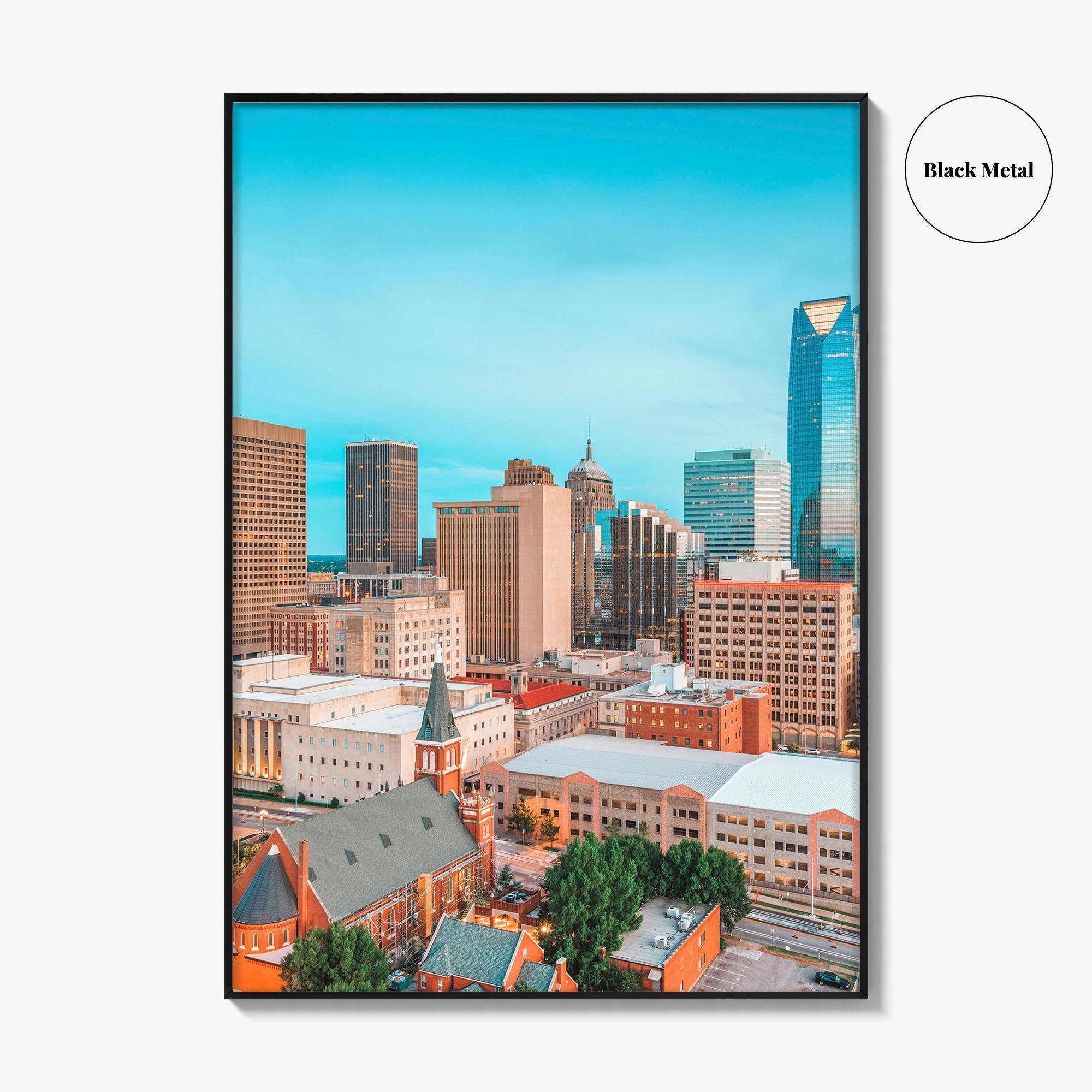 Oklahoma City Skyline Fine Art Photo Print, Downtown, OK, USA, OKC, Wall Decor