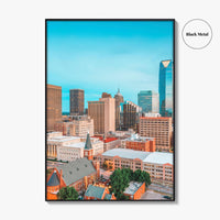 Oklahoma City Skyline Fine Art Photo Print, Downtown, OK, USA, OKC, Wall Decor