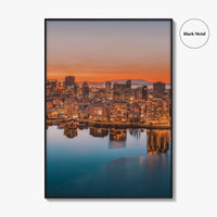 Oakland Skyline Fine Art Photo Print, California USA, Bay Area Wall Decor Poster