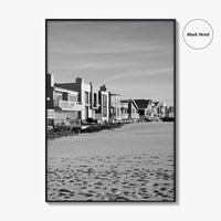 Oxnard Black and White Fine Art Photo Print, Hollywood Beach, California, Wall Decor, Poster