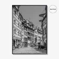 Nuremberg Black and White Fine Art Photo Print, Nürnberg Germany, Weissgerbergasse