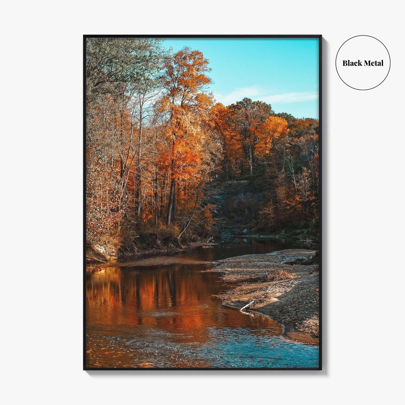 Ohio Fine Art Photo Print, Chagrin River Autumn, Cleveland Wall Poster, USA