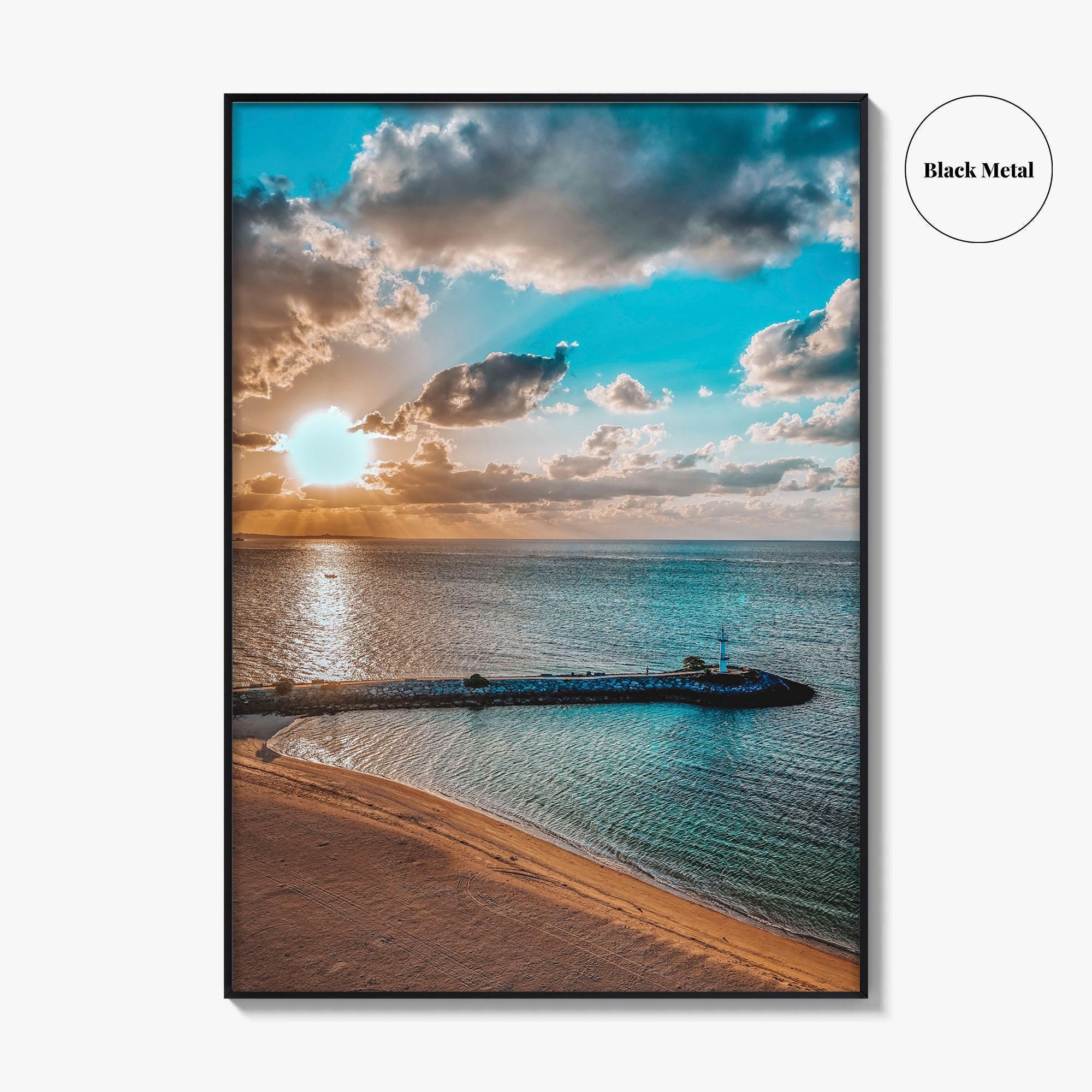 Okinawa Fine Art Photo Print, Naha Japan Wall Decor Poster, Harbor Lighthouse