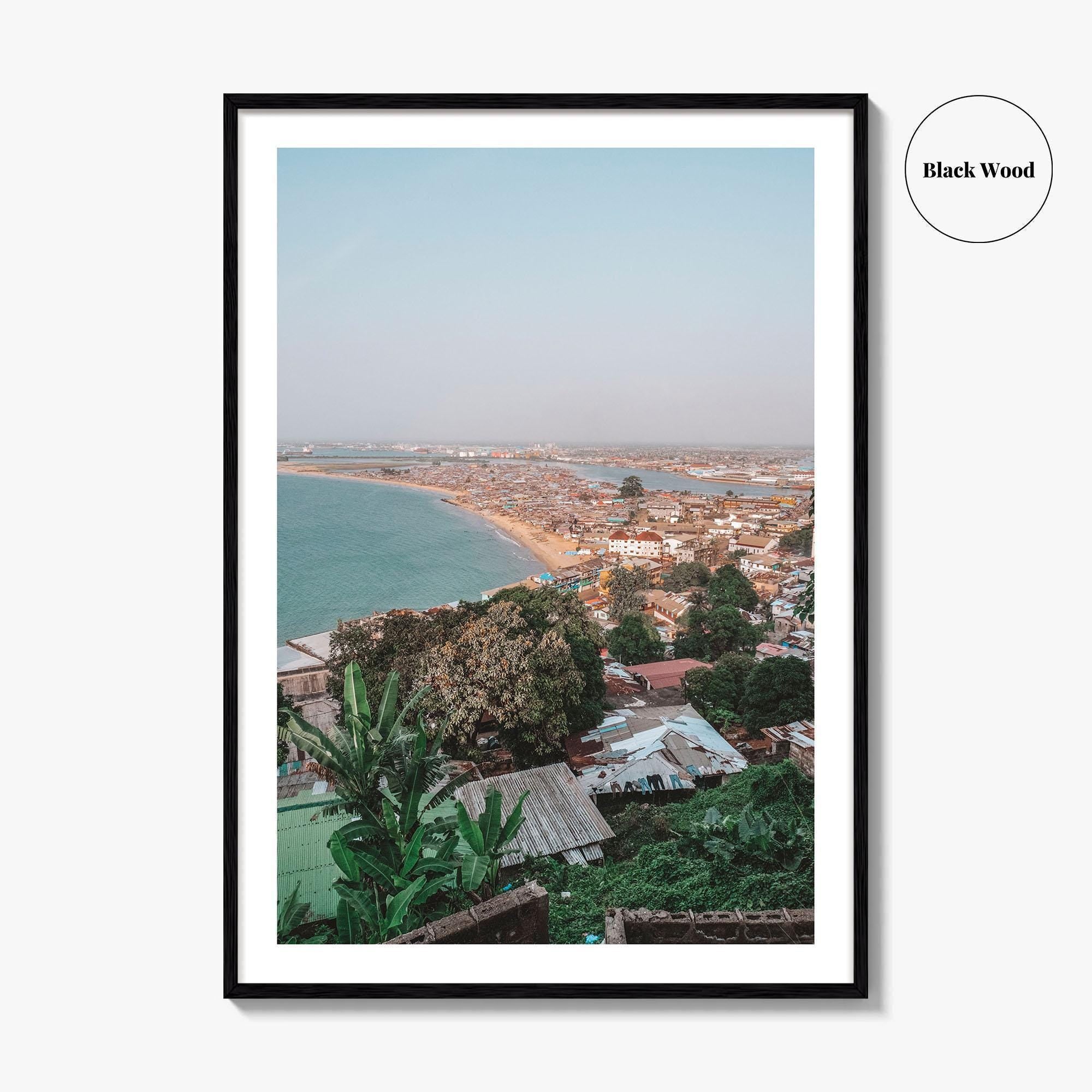 Monrovia Skyline Fine Art Photo Print, Liberia Wall Poster, West Africa