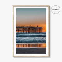Mission Beach Fine Art Photo Print, San Diego Crystal Pier California Poster