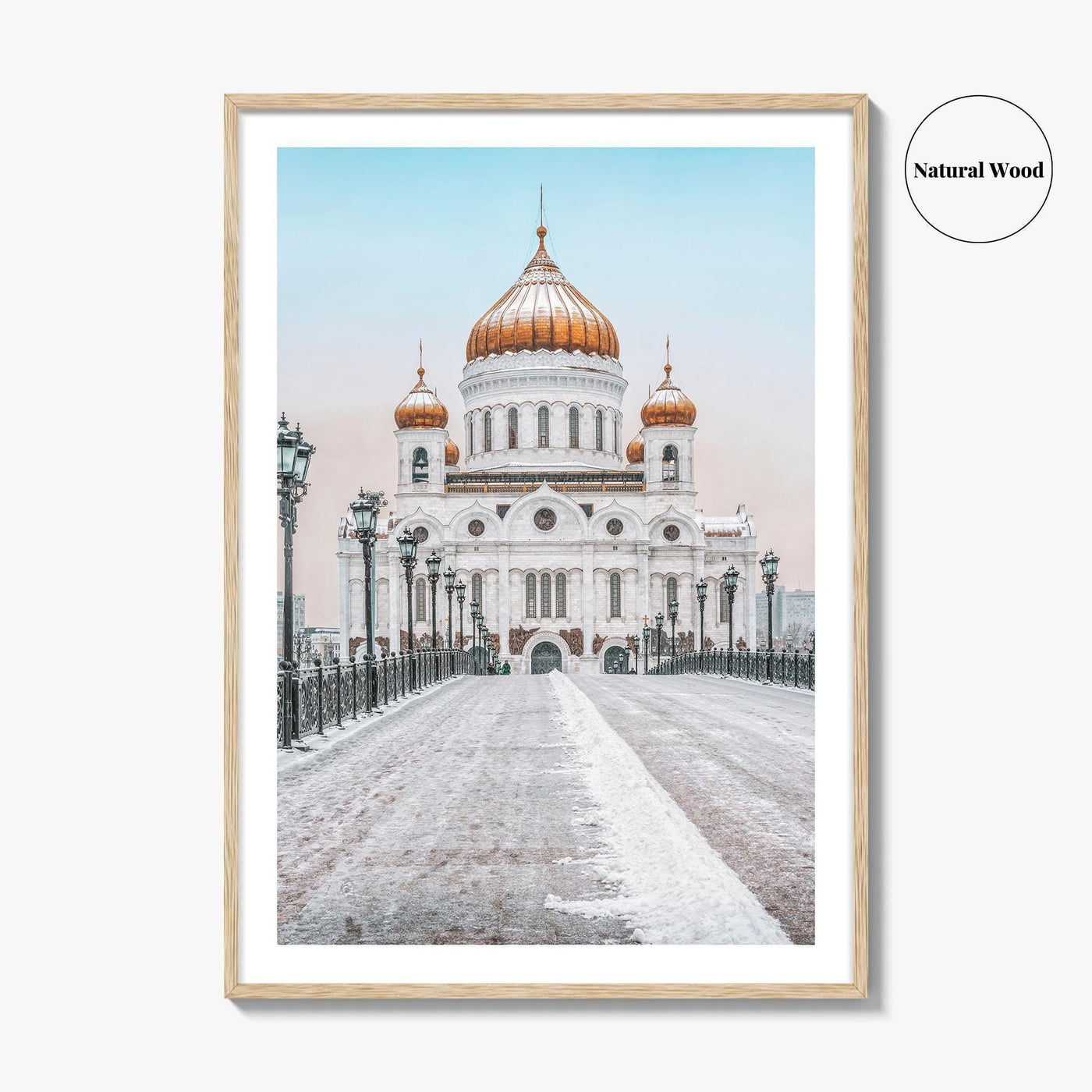 Moscow Fine Art Photo Print, Russia, Patriarchal Bridge, Christ the Savior Cathedral, Poster
