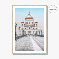 Moscow Fine Art Photo Print, Russia, Patriarchal Bridge, Christ the Savior Cathedral, Poster