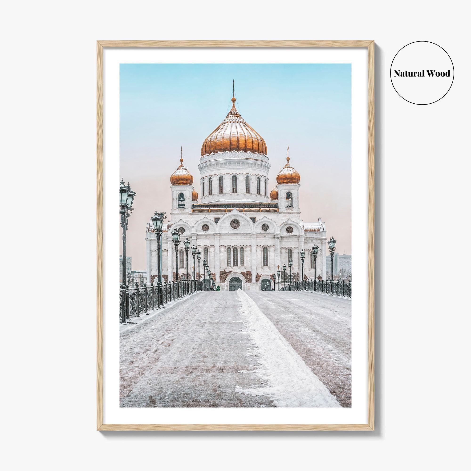 Moscow Fine Art Photo Print, Russia, Patriarchal Bridge, Christ the Savior Cathedral, Poster