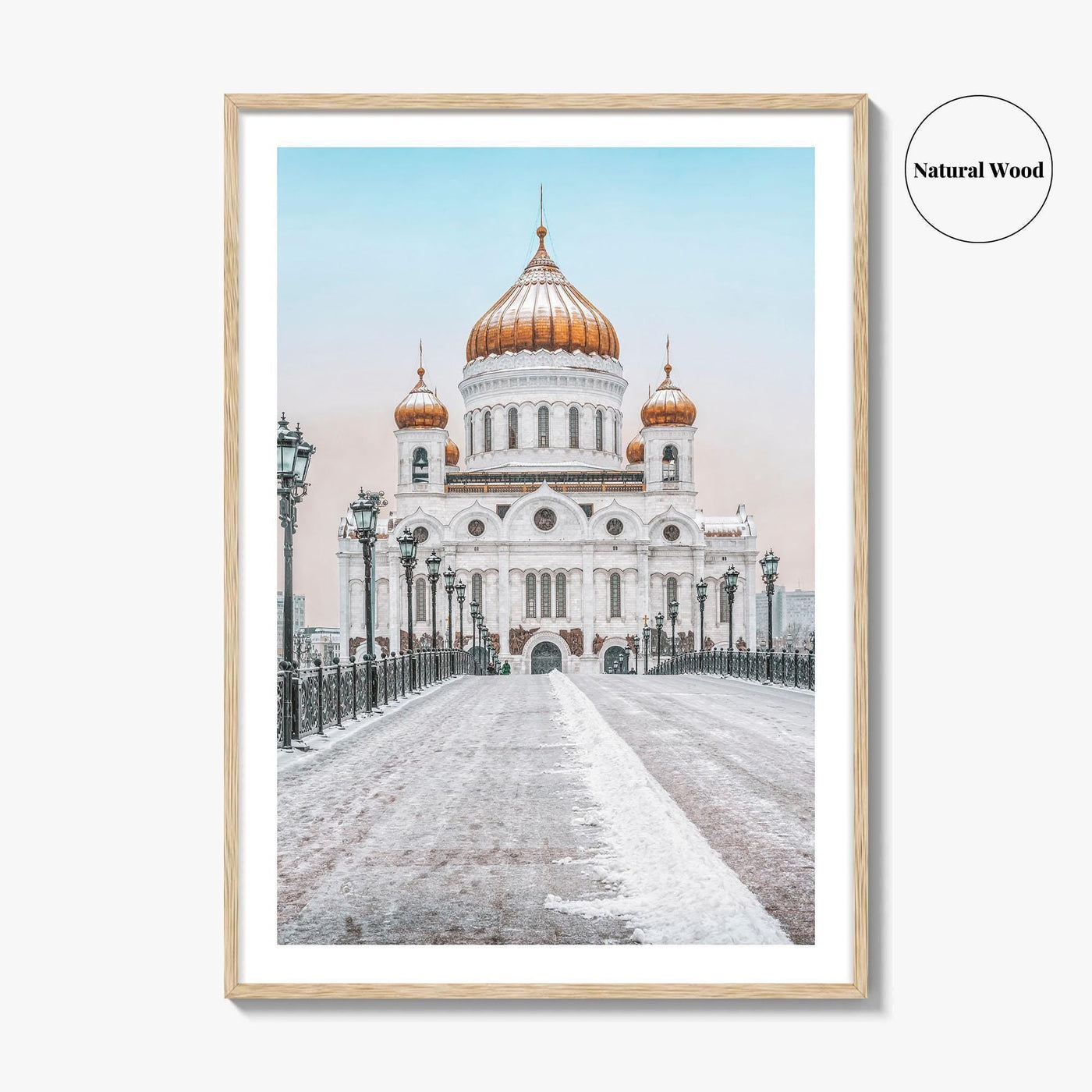 Moscow Fine Art Photo Print, Russia, Patriarchal Bridge, Christ the Savior Cathedral, Poster