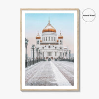 Moscow Fine Art Photo Print, Russia, Patriarchal Bridge, Christ the Savior Cathedral, Poster
