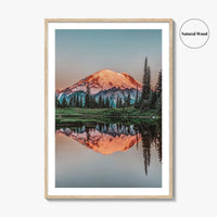 Mount Rainier Fine Art Photo Print, Tipsoo Lake, National Park, Washington USA Poster