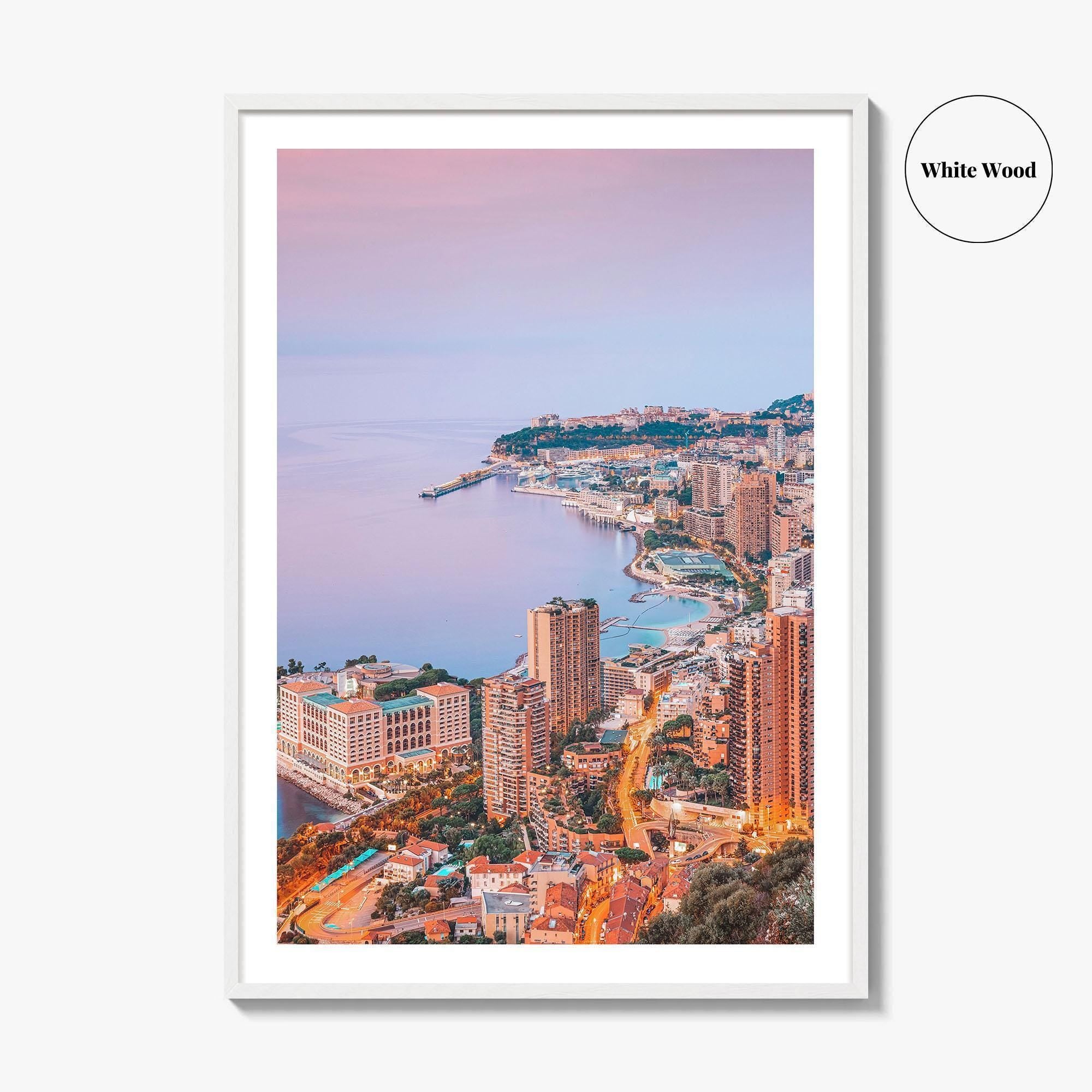 Monaco Skyline Fine Art Photo Print, Monte Carlo, Poster