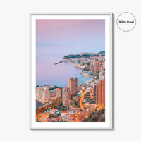 Monaco Skyline Fine Art Photo Print, Monte Carlo, Poster