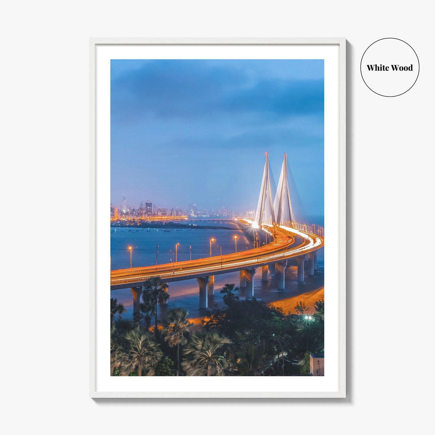 Mumbai Fine Art Photo Print, Bandra-Worli Sea Link, Bombay, India, Wall Art