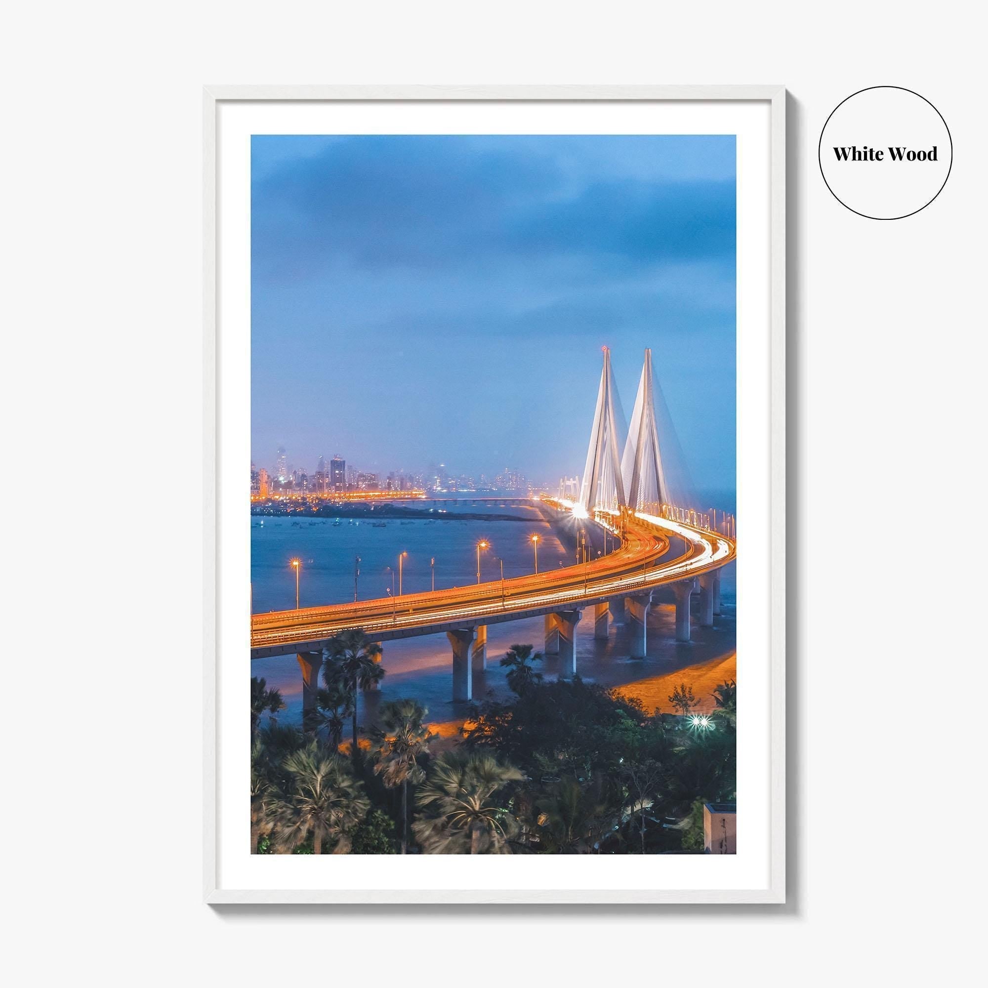 Mumbai Fine Art Photo Print, Bandra-Worli Sea Link, Bombay, India, Wall Art