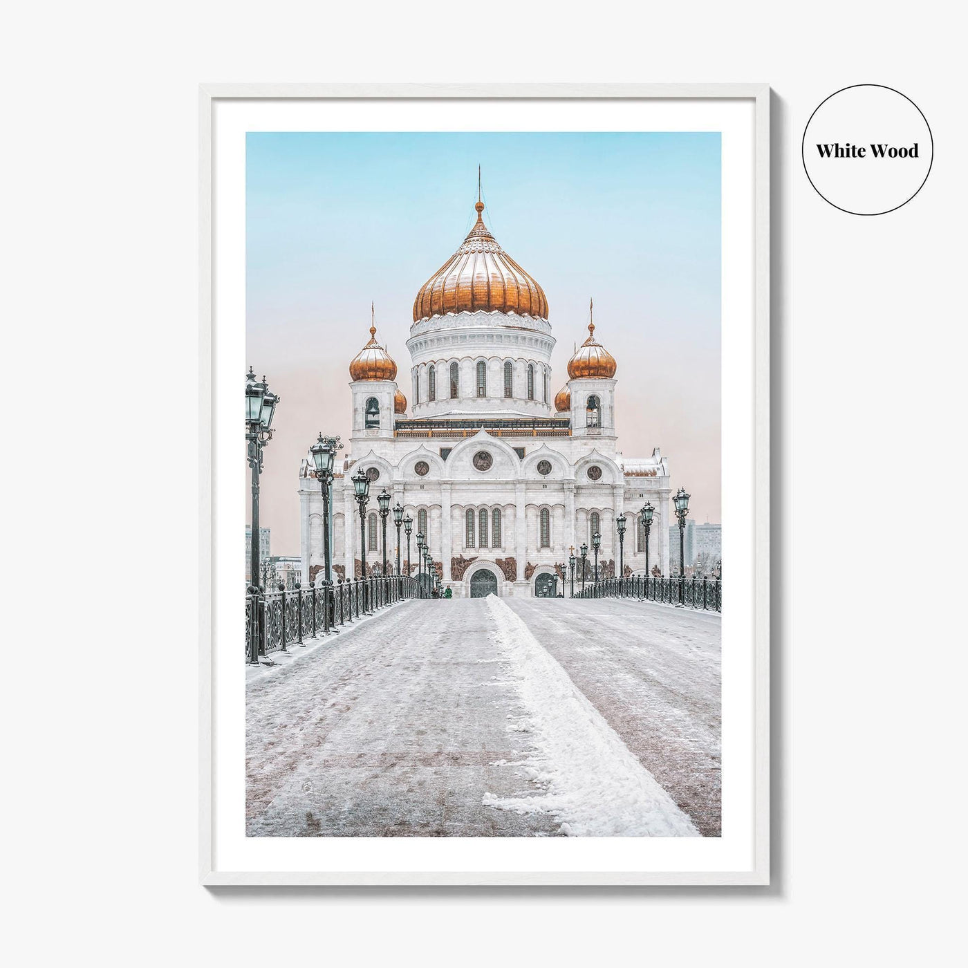 Moscow Fine Art Photo Print, Russia, Patriarchal Bridge, Christ the Savior Cathedral, Poster