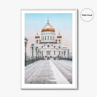 Moscow Fine Art Photo Print, Russia, Patriarchal Bridge, Christ the Savior Cathedral, Poster