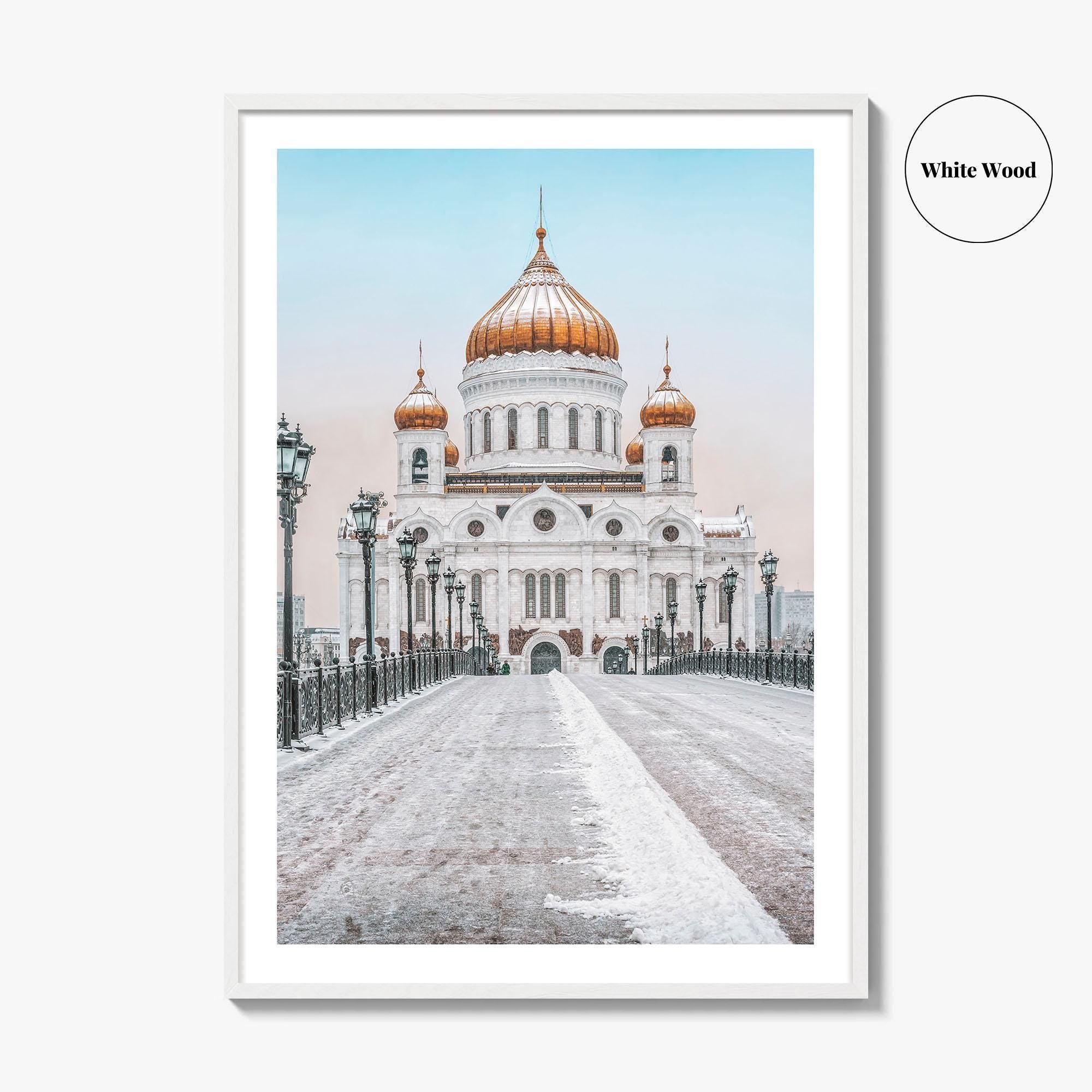 Moscow Fine Art Photo Print, Russia, Patriarchal Bridge, Christ the Savior Cathedral, Poster