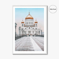 Moscow Fine Art Photo Print, Russia, Patriarchal Bridge, Christ the Savior Cathedral, Poster