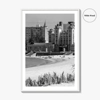 Montevideo Black and White Fine Art Photo Print, Uruguay, Mercosur Parliament, Wall Poster