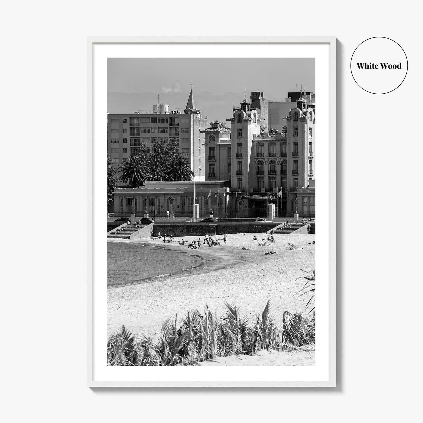Montevideo Black and White Fine Art Photo Print, Uruguay, Mercosur Parliament, Wall Poster