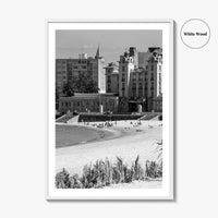 Montevideo Black and White Fine Art Photo Print, Uruguay, Mercosur Parliament, Wall Poster