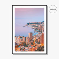 Monaco Skyline Fine Art Photo Print, Monte Carlo, Poster