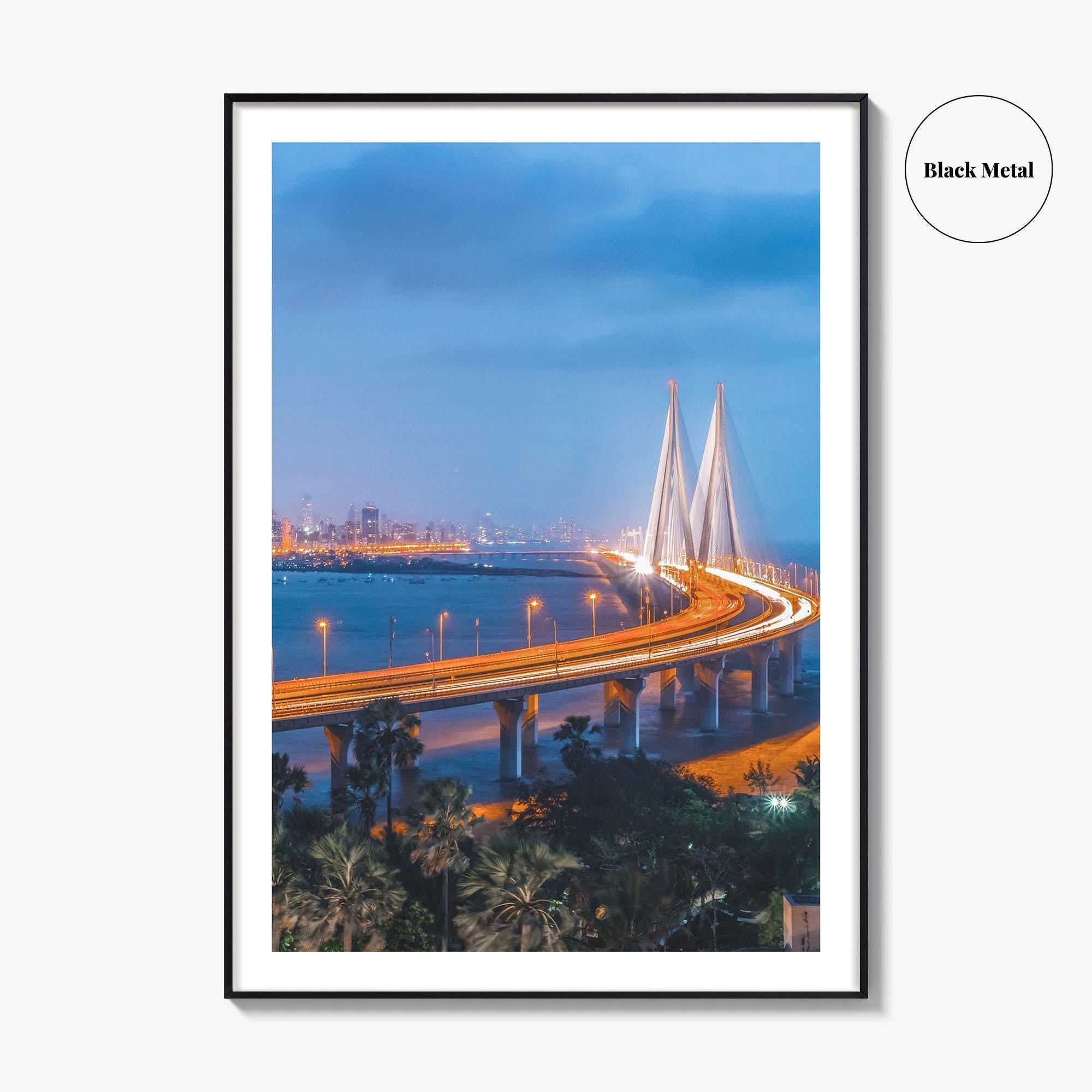 Mumbai Fine Art Photo Print, Bandra-Worli Sea Link, Bombay, India, Wall Art