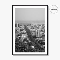 Monrovia Black and White Fine Art Photo Print, Liberia Cityscape Wall Decor Poster