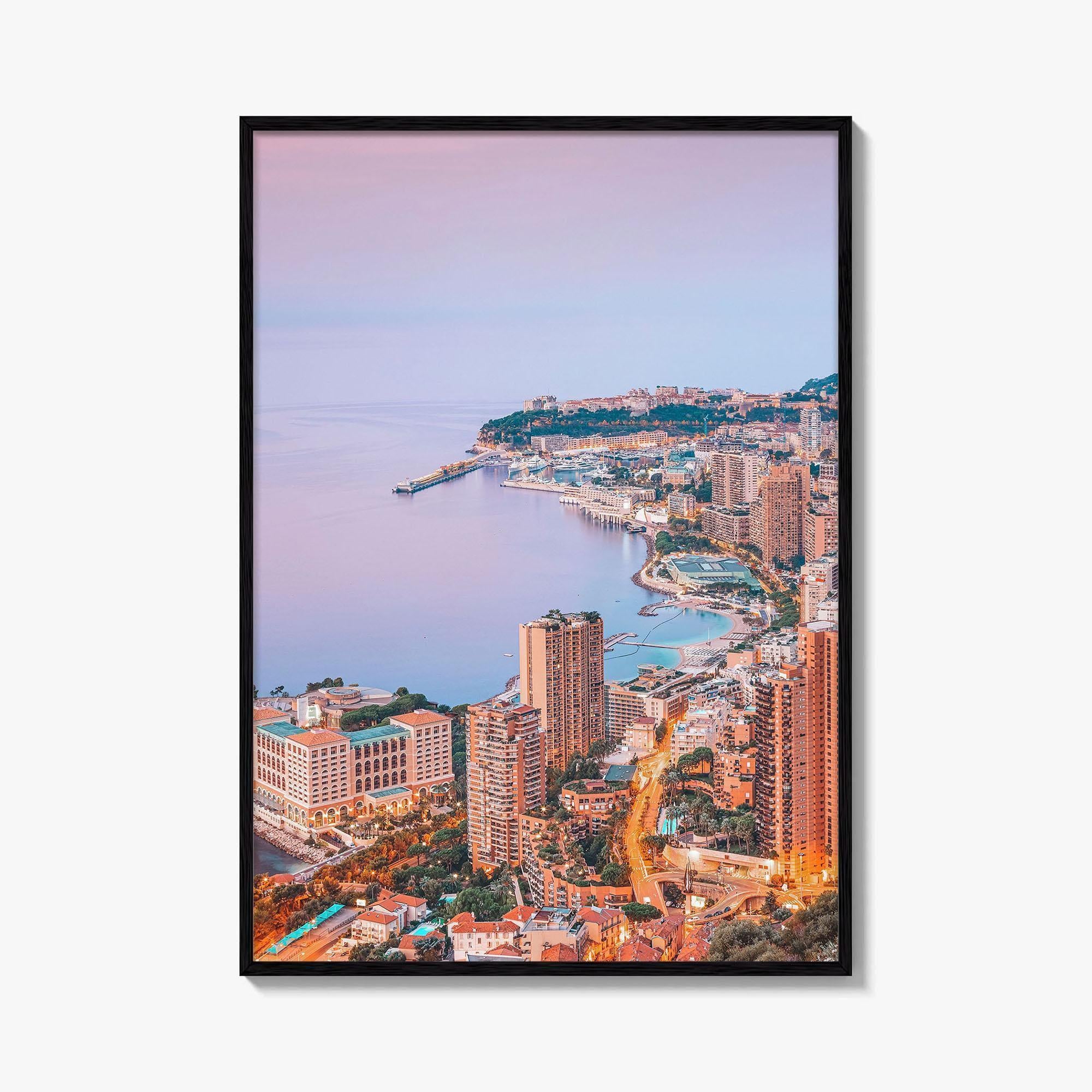 Monaco Skyline Fine Art Photo Print, Monte Carlo, Poster