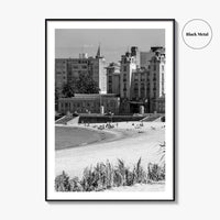 Montevideo Black and White Fine Art Photo Print, Uruguay, Mercosur Parliament, Wall Poster