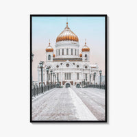 Moscow Fine Art Photo Print, Russia, Patriarchal Bridge, Christ the Savior Cathedral, Poster