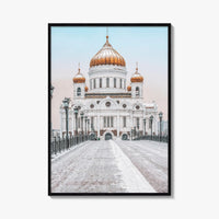 Moscow Fine Art Photo Print, Russia, Patriarchal Bridge, Christ the Savior Cathedral, Poster